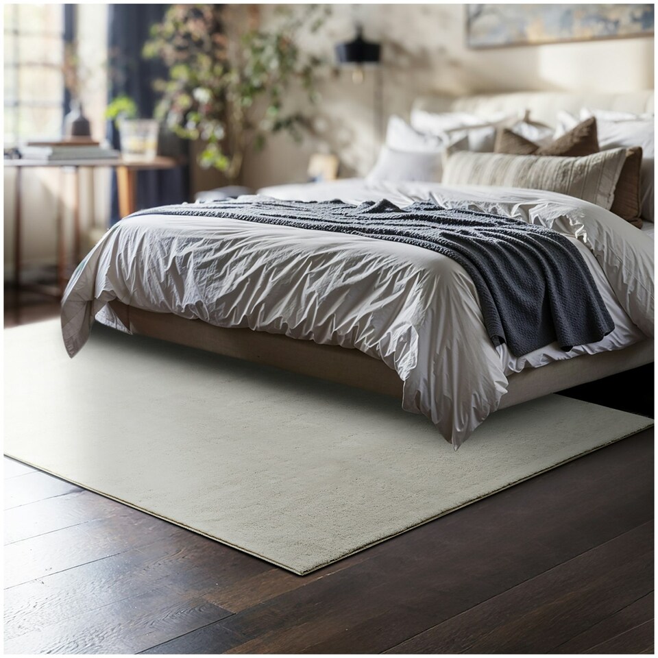 image 1 of Rug Zonelle - short pile and ultra-soft, rectangular or round Cream | 120 x 170 cm