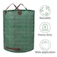 image 2 of Dihl 3x 120 Litre Heavy Duty Garden Waste Bags, Reusable Rubbish Sacks with Upper and Side Handles, 45cm x 76 cm, Green, Woven Polypropylene. For Waste, Grass, Leaves and More. Pack of 3