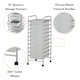 image 4 of VonHaus White 10 Drawer Storage Trolley With 360° wheels