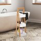 image 2 of HOMCOM  3 Tier A Frame Bathroom Shower Caddy Storage Unit Shelving Organizer