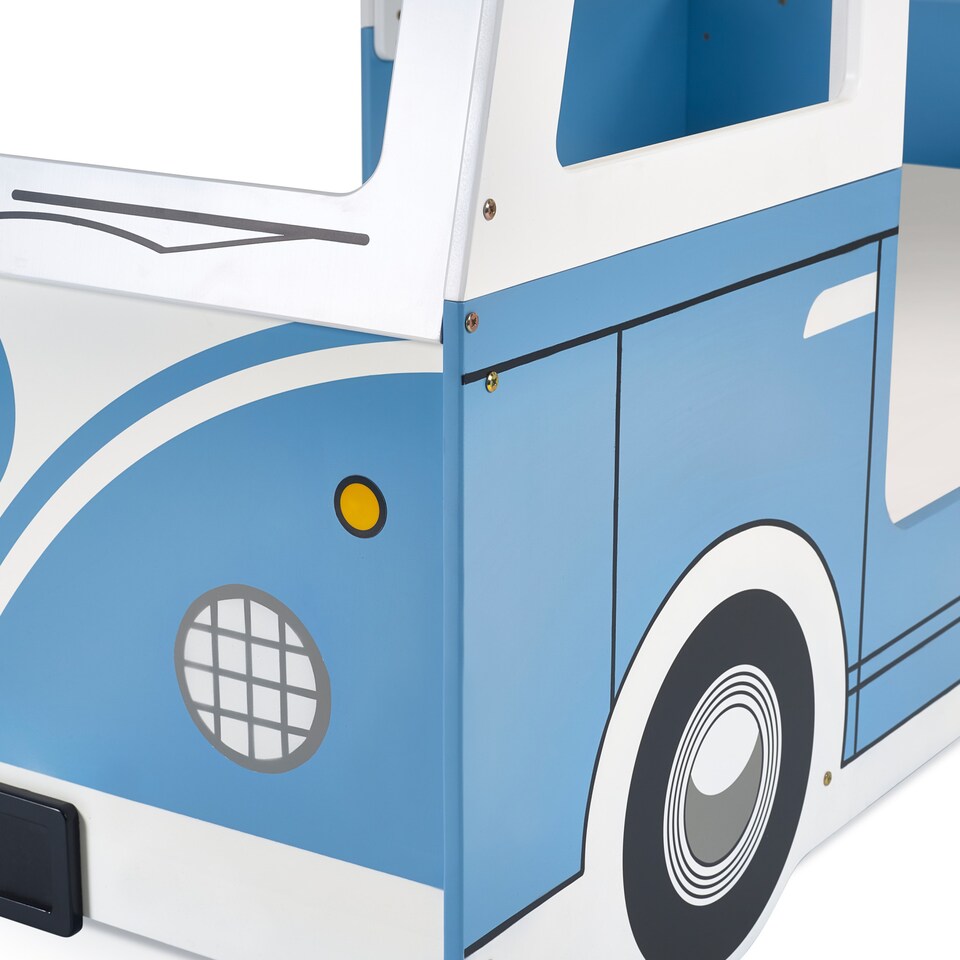 image 1 of Campervan 90cm Single Blue and White Bed