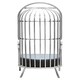 image 2 of Interiors by Premier Brushed Silver Dome Cage Chair Silver