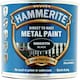 image 1 of Hammerite Black Metal Paint Smooth 250ml
