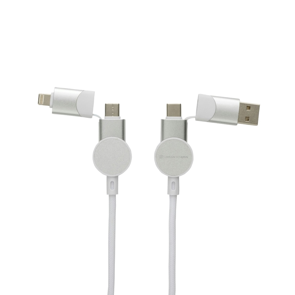 image 1 of Urban Vitamin Oakland 6-In-1 Charging Cable - White - One Size
