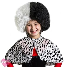 Evil Dog Lady Cape and Wig Set Black | One Size