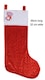 image 3 of Merry Christmas, Christmas Stocking Single , Classic Festive Stocking for Mantelpiece & Gift Filling