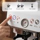 image 6 of HOMCOM Espresso Machine, Bean Grinder & Steam Wand, 15 Bar Pressure