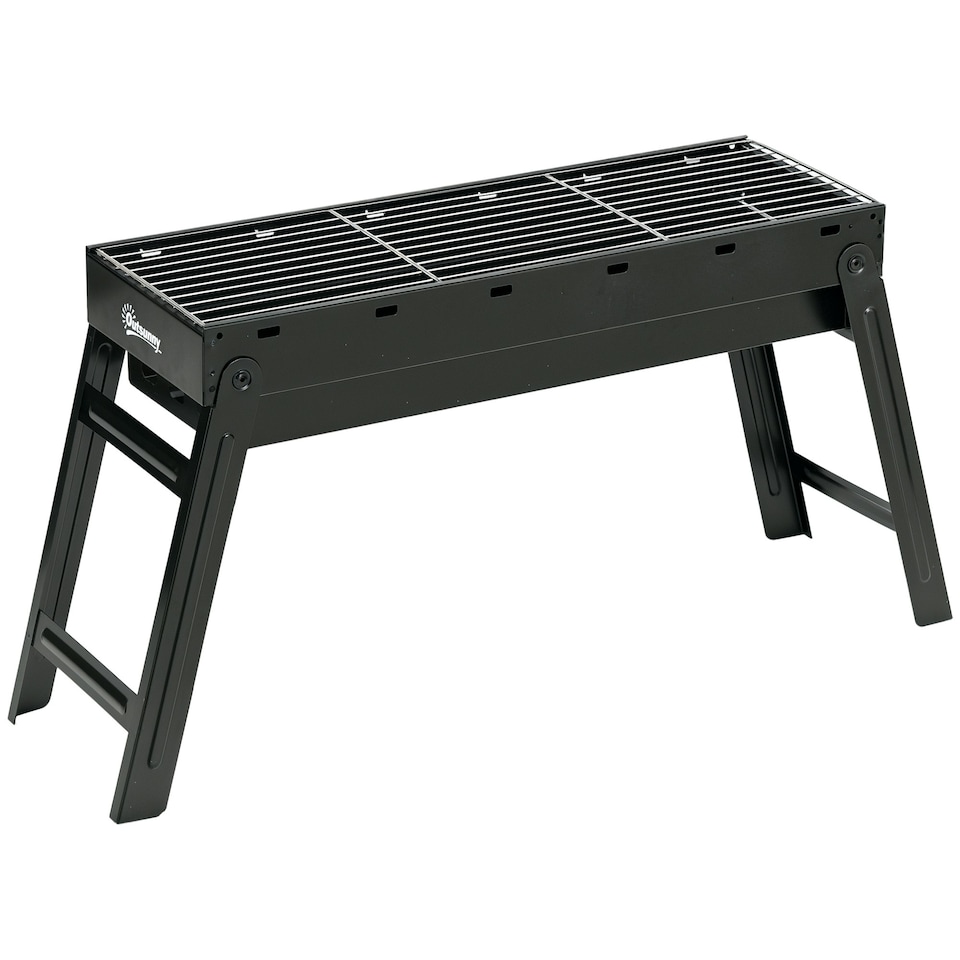 image 1 of Outsunny Portable Charcoal Grill with Pull-Out Charcoal Basin