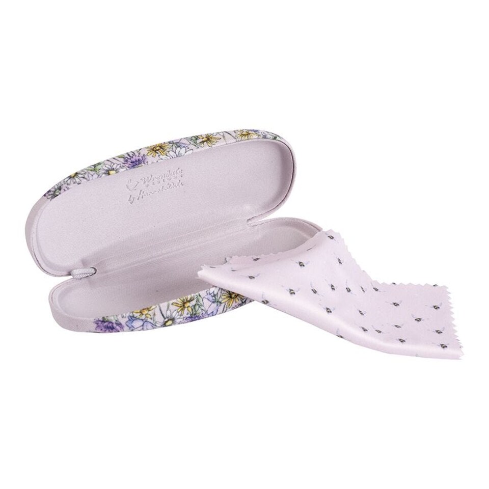 image 1 of Wrendale Designs Bumblebee Illustrated Glasses Case