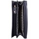image 3 of Leather Magnetic Flap Inside Pockets Panelled Purse Money Holder | Blue | Navy