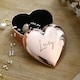 image 2 of Personalised Engraved Rose Gold Heart Trinket Box