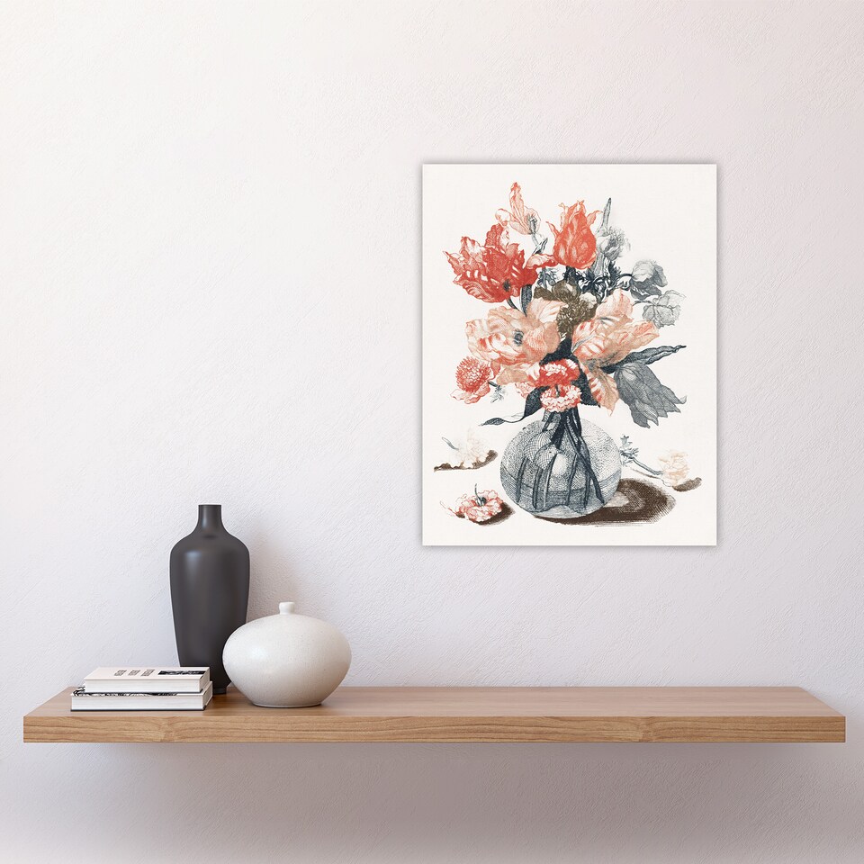 image 1 of Glass Vase With Spring Flowers Johan Teyler Wall Art Poster Print