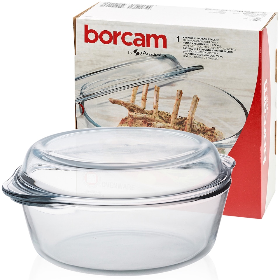 image 1 of Glass Casserole with Lid