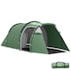 image 1 of Outsunny 3 Man Camping Tent with Porch and Weather-Resistant Rainfly, Green