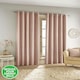 image 1 of Savoy Blush Blackout Curtains 66 x 72 inch (168 x 183 cm) 100% Blackout Eyelet Thermal Noise Reducing Curtains for Bedroom and Living Room