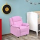 image 2 of HOMOM Kids Recliner Armchair PU Leather Game Chair Children Sofa Seat Pink 