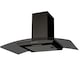 image 1 of SIA CGHS90BL 90cm Curved Black Glass Cooker Hood Kitchen Extractor Fan