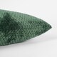 image 3 of OHS 2 x Soft Waffle Textured Fleece Cushion Covers, 45x45cm - Forest Green