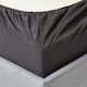 image 2 of Homescapes Dark Charcoal Grey Egyptian Cotton Deep Fitted Sheet 1000 TC, Single Grey | Single