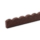 image 2 of Recycled Rubber Scallop Garden Edging Border - Brown - Pack of 4 | Brown | Brown | Pack of 4 | 1