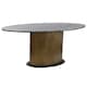 image 1 of Dining Table Home ESPRIT Black Golden Brass Marble 200 x 110 x 76 cm N/A