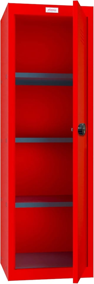 image 1 of Phoenix CL Series CL1244RRC Size 4 Cube Locker in Red with Combination Lock