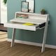 image 4 of Cowork Modern Desk Ancient White Wall Mounted With Drawer 94cm Wide White