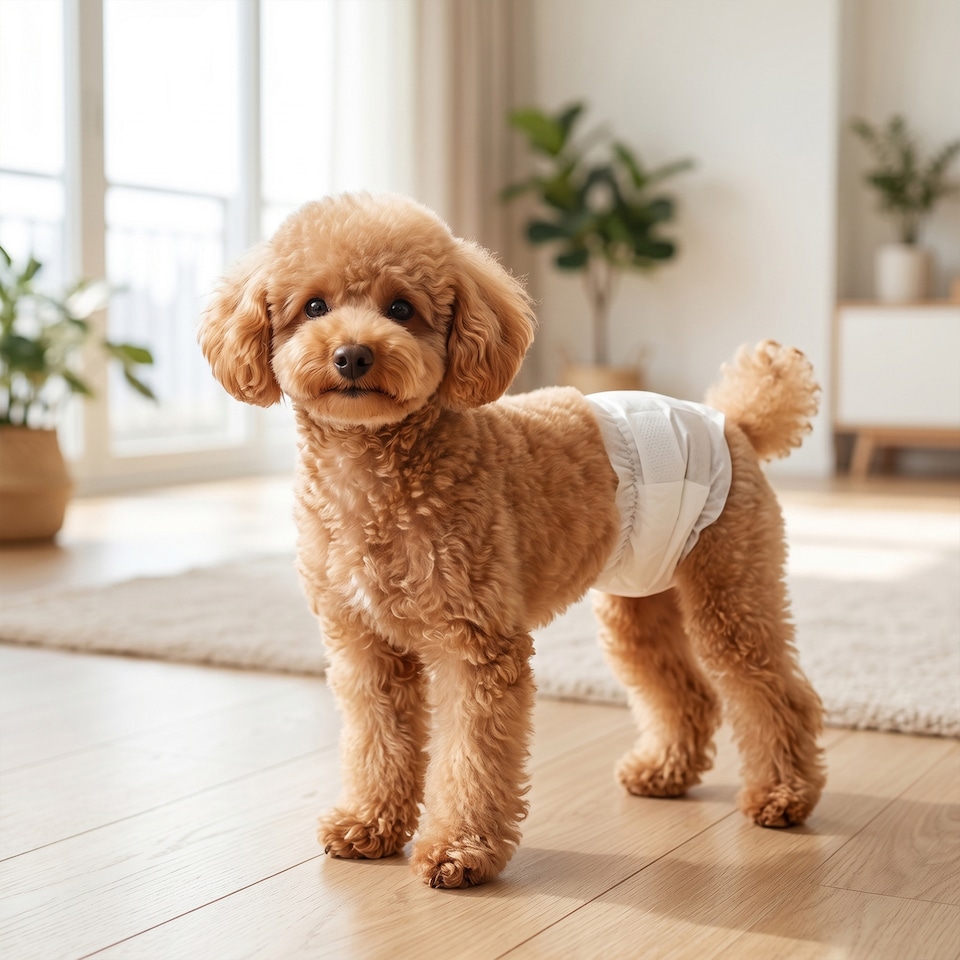 image 1 of PawHut Dog Diapers Super Absorbent for Male Dogs Size S