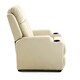 image 4 of Studio Bonded Leather Recliner w Drink Holders Sofa Chair (Cream)