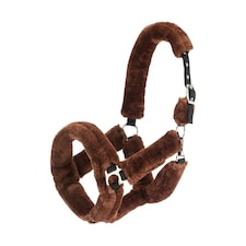 Hy Fab Fleece Horse Headcollar - Brown - Full