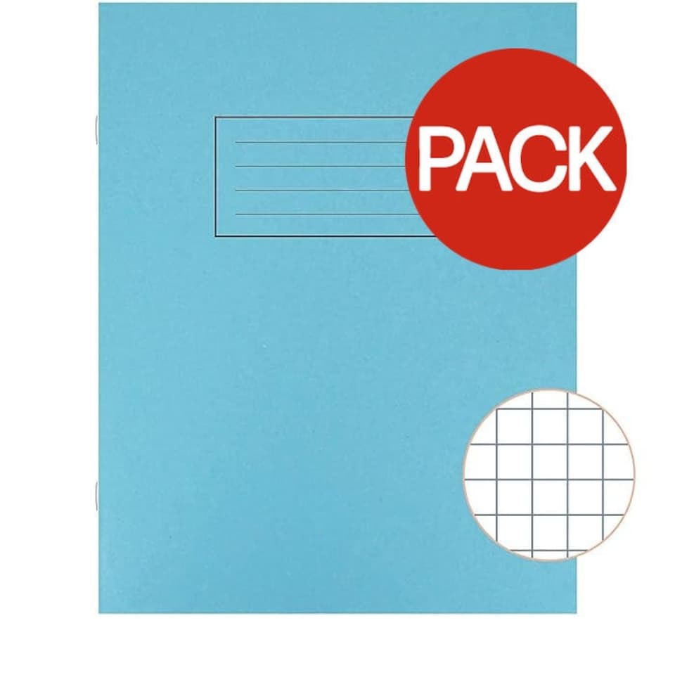 Silvine Square Ruled A4 Notebook (Pack of 10) - Blue - One Size