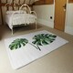 image 3 of Twin Tropical Leaves (Rug) Green | Medium: 80x150cm