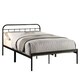 image 1 of Aldbury Modern Traditional Style Black Metal Bed Frame (Small Double) | Black | Black | Small Double