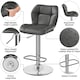 image 4 of Yaheetech Set of 2 Modern Faux Leather Swivel Bar Chair
