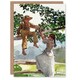 image 1 of Winslow Homer Art Card On the Fence Children Watercolour