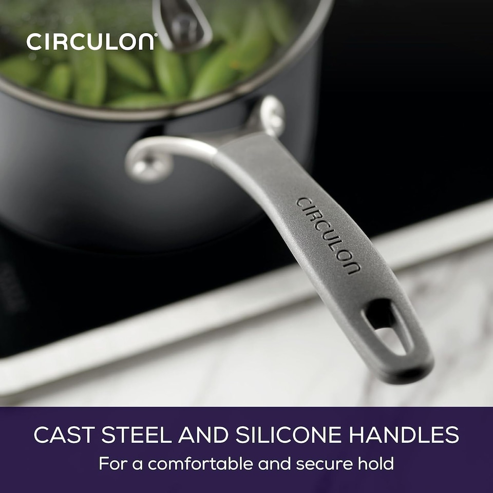 image 1 of Circulon A1 Scratch Defense Extreme Non Stick Cookware Set - Grey