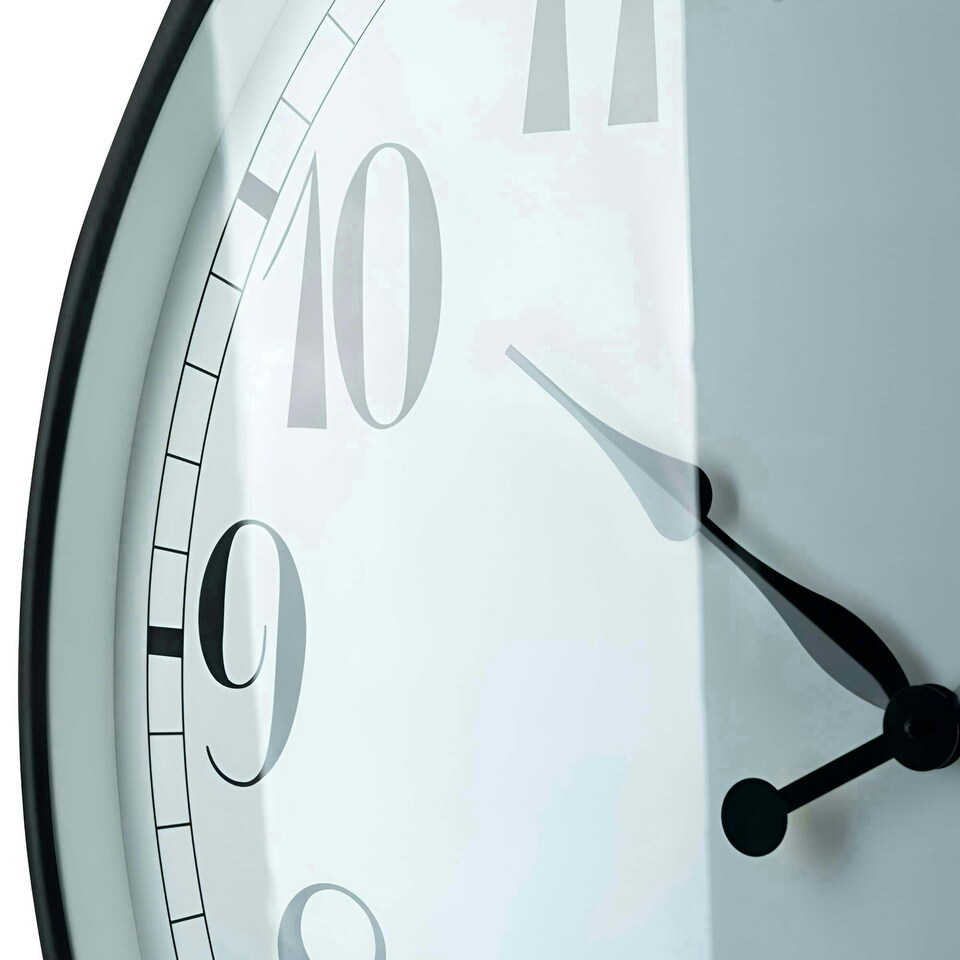 image 1 of Primrose Outdoor Garden Wall Clock with Thermometer Big Time 90cm Diameter