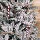 image 9 of Set of 6 12cm Glass Red and White Stripe Candy Cane Christmas Tree Decorations