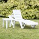 image 6 of Resol Master 5 Position Sun Lounger & Side Table Set - White | White | White