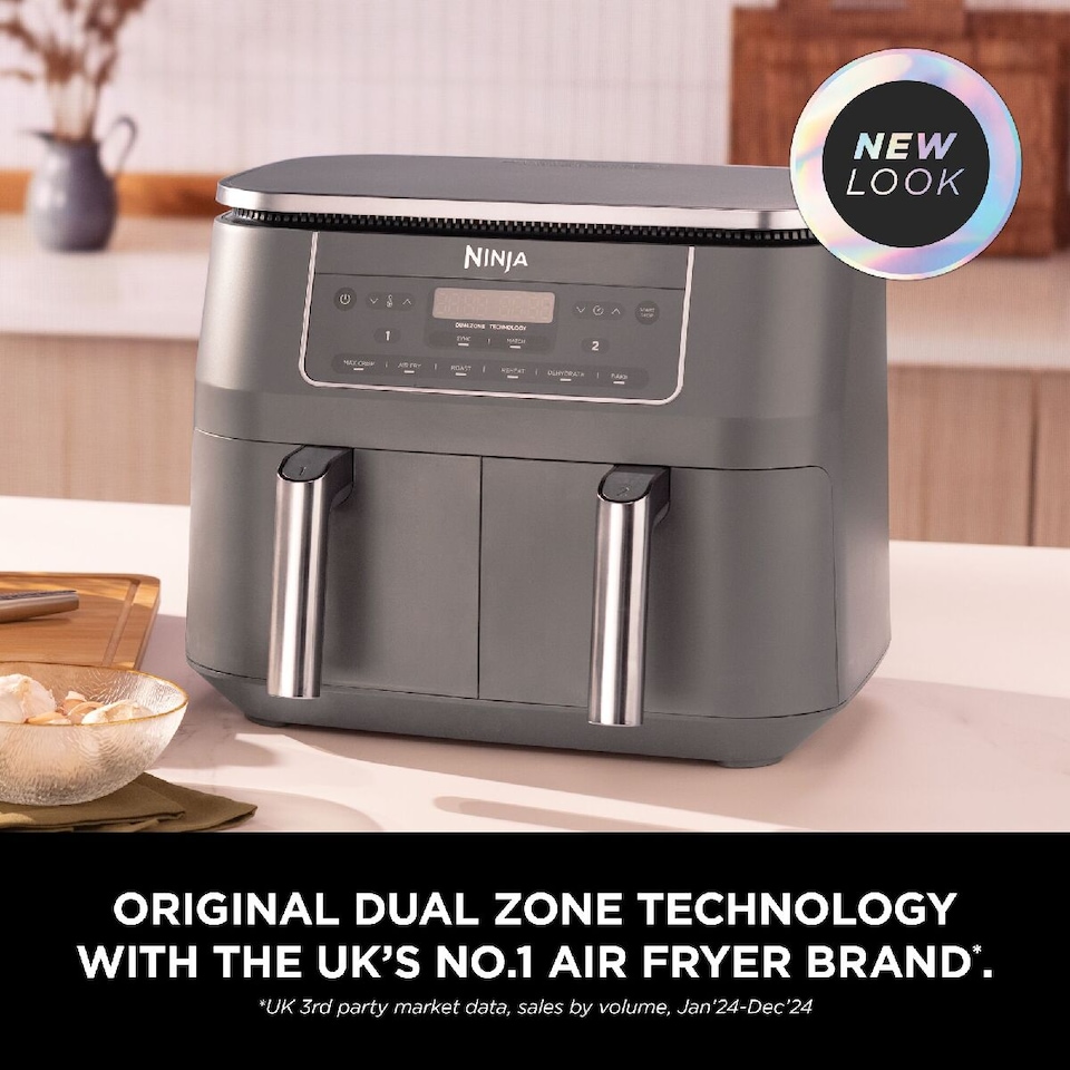 image 1 of Ninja 6 in 1 Dual Zone Air Fryer 7.6L DZ300UK
