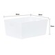 image 4 of Wham Studio 5 x 11.5L Rectangular Plastic Storage Baskets Ice White White