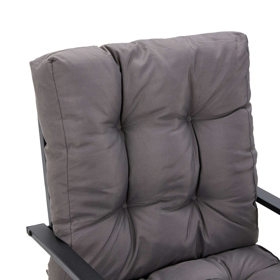 image 1 of Living and Home Outdoor Thickened Chair Cushion, 106x53cm, Dark Grey