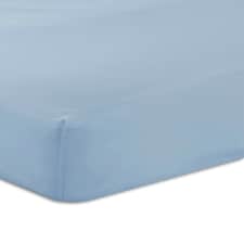 Charlotte Thomas Poetry Plain Dye Super King Fitted Sheet - Blue - 180 x 200cm