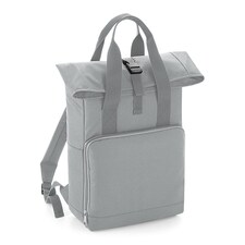 BagBase Twin Handle Roll-Top Backpack - Light Grey - One Size