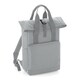 image 1 of BagBase Twin Handle Roll-Top Backpack - Light Grey - One Size