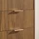 image 4 of OHS 4 Drawer Modern Ribbed Office Side Bedroom Nightstand Bedside Table