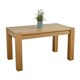 image 7 of Kuba Chunky Solid Oak Dining Table - 150cm Brown | Oak