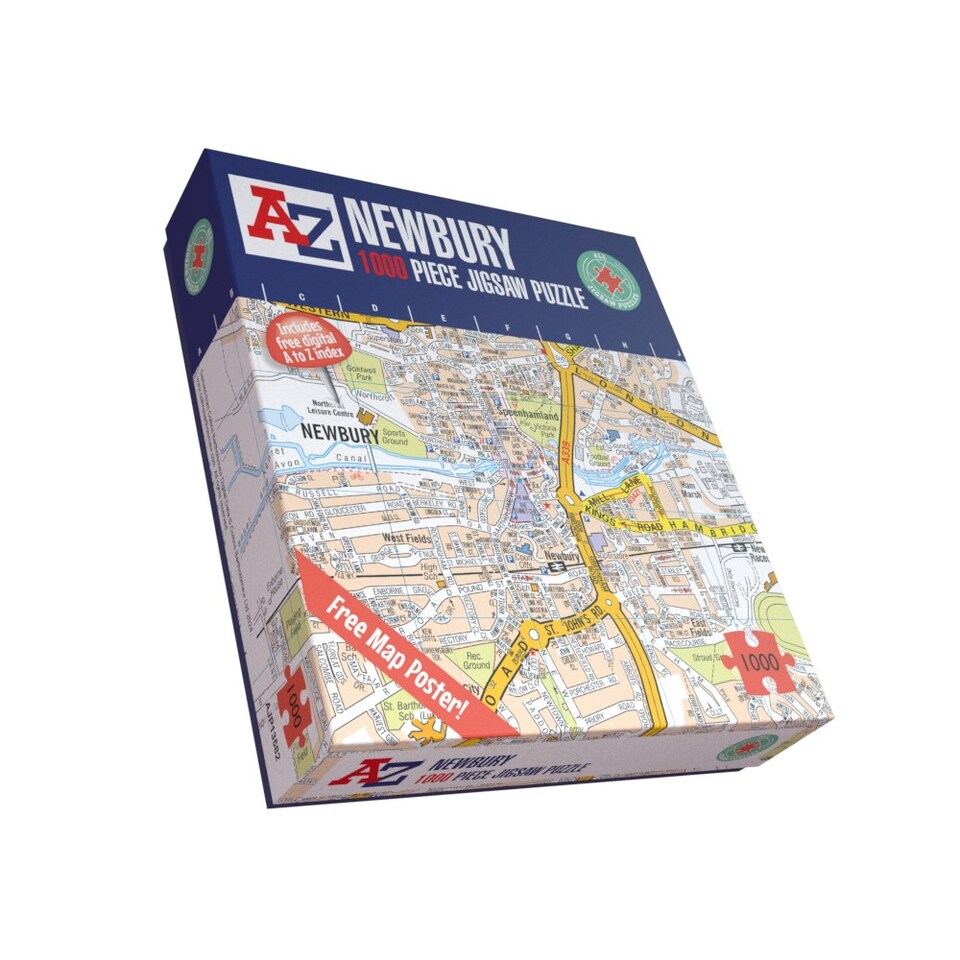 image 1 of A to Z Map of Newbury 1000 Piece Jigsaw