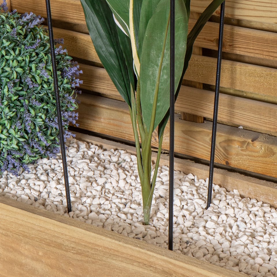 image 1 of Tom Chambers Heavy Duty Black Metal Steel Garden Plant Support Grow Through - 60cm x 35cm