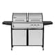 image 6 of Charles Bentley 2+1 Burner Gas & Charcoal Grill BBQ 147.5 x 52 x 110cm